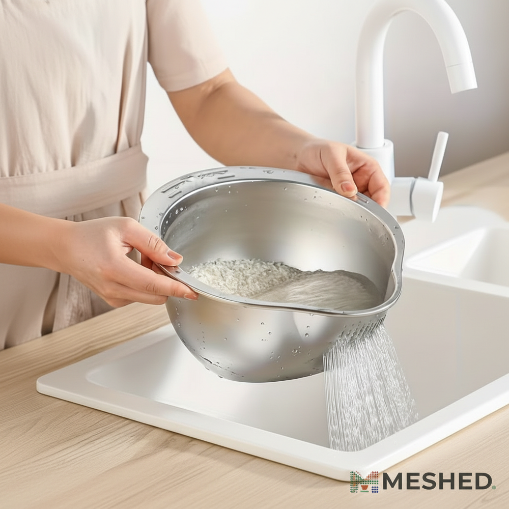 After - Meshed Rinse Bowl